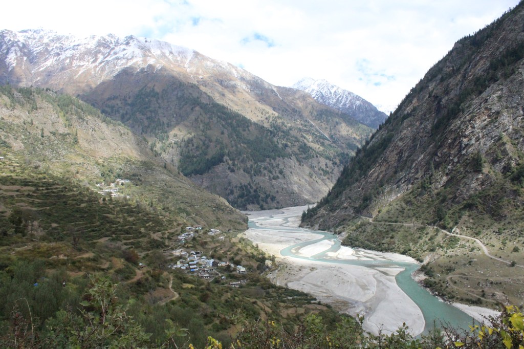 Bhagirathi aka Ganga/Ganges rushing through the valleys at Uttarkashi