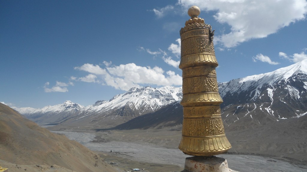 A view from top of the Key gompa/monastery