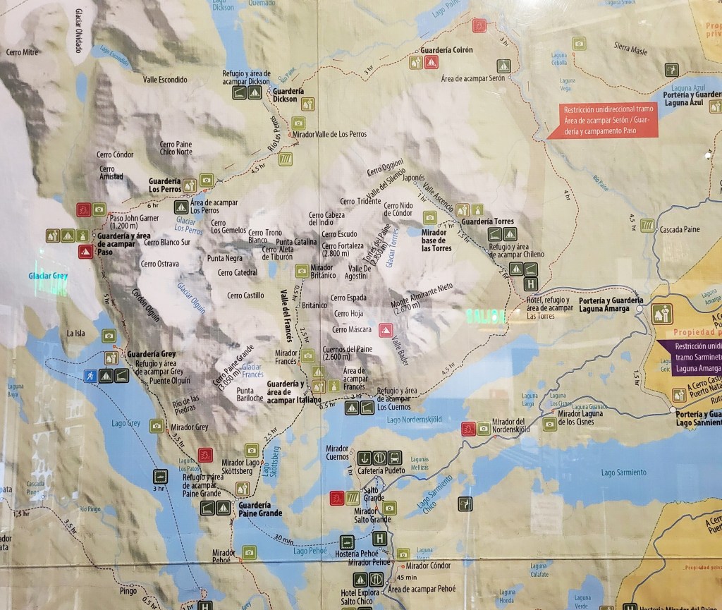 Torres Del Paine Map